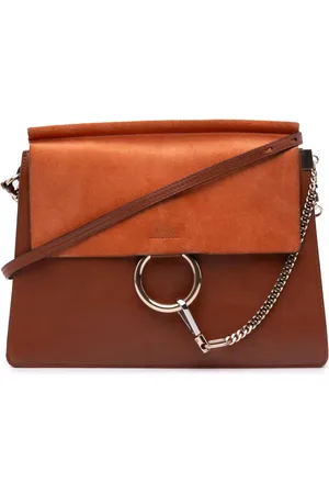 Chloé 2010-2025 mittelgroße Faye Schultertasche aus Kalbsleder