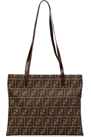 Fendi 2000-2010 Zucca Canvas Tote Bag