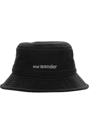 and wander Fischerhut mit Logo-Stickerei