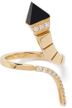 ANAPSARA 18kt Temptation Rotgoldring mit Diamanten und Onyx