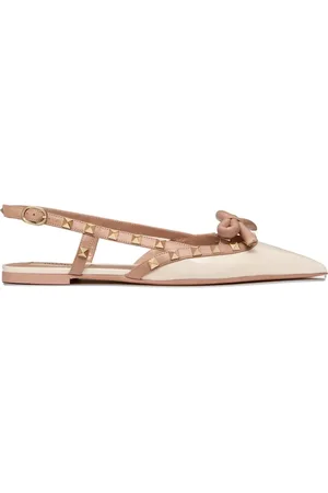 VALENTINO GARAVANI Rockstud Bow Slingback-Ballerinas