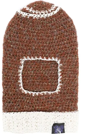 Vitelli Gehäkelte Balaklava mit Kontrastnaht