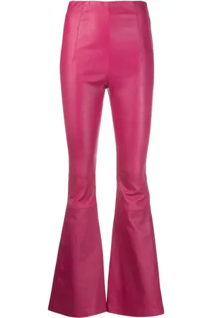 AMIRI Lederhose mit hohem Bund
