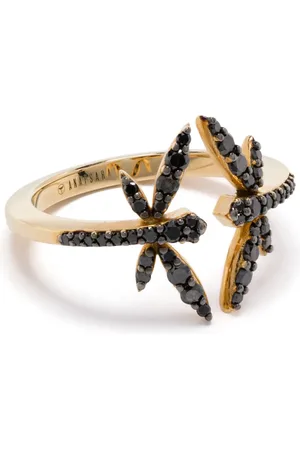 ANAPSARA 18kt Goldring mit Libellenmotiv und Diamant