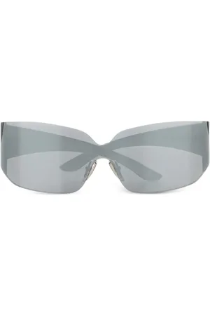 Balenciaga Mono Sonnenbrille mit eckigem Gestell