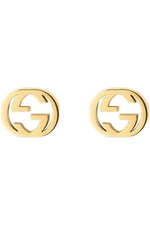 Gucci 18kt Gelbgoldohrringe mit GG
