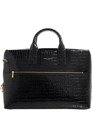 Isabel Bernard Aktentaschen - Honoré Anique croco black calfskin leather handbag - Gr. unisize - in - für Damen