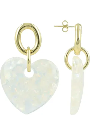 LOTT. gioielli Ohrringe - CE RE Heart L - Gr. unisize - in Weiß - für Damen