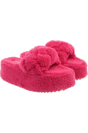 INUIKII Slipper & Pantoletten - Teddy Braided - Gr. 37 (EU) - in Rosa - für Damen