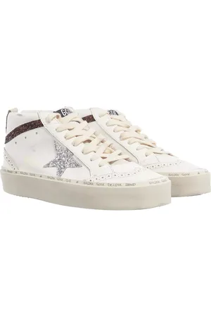 Golden Goose Sneaker - Midstar Leather Upper Silver Glitter - Gr. 41 (EU) - in - für Damen