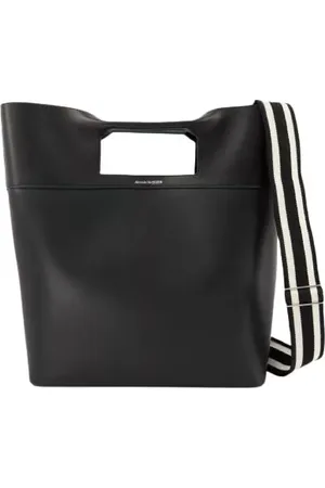 Alexander McQueen Totes & Shopper - The Square Bow Ns Handbag - Black - Leather - Gr. unisize - in - für Damen