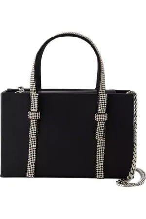 KARA Shopper - Bow Midi Handbag - Leather - Black - Gr. unisize - in - für Damen