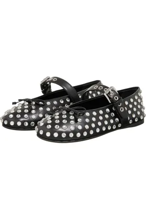 Miu Miu Loafer - Crystal Embellished Ballet Flats - Gr. 36 (EU) - in - für Damen