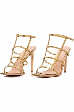 Gianvito Rossi Sandalen - Letal Leather Heel Sandals - für Damen