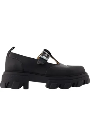 Ganni Loafer - Cleated Mary Jane Loafers - Synthetic Leather - Bl - Gr. 41 (EU) - in - für Damen