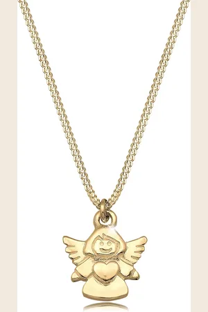 Elli Halsketten - Halskette Kinder Engel Taufe Kommunion Talisman 37 - Gr. unisize - in - für Damen