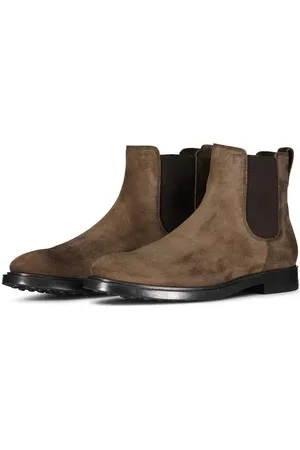 Tod‘s Tods Stiefeletten wildleder outlet braun plateau Absatz hoch 38,5