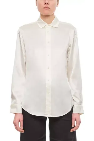 Ralph Lauren Long Sleeve Button Front Silk Shirt - Größe 12