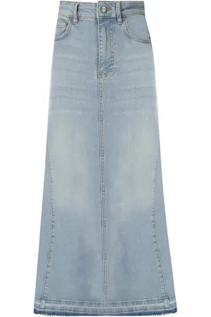 Ganni Light Blue Denim Skirt - Größe M