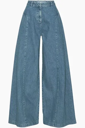 REMAIN Weite Denimhose mit Falten - Größe 40
