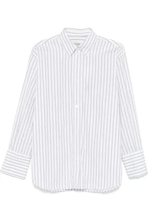 Rohe White/Black Striped Shirt - Größe 40