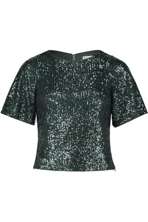 Vera Mont Paillettenshirt mit Rückenausschnitt 477018528812 - Größe 36