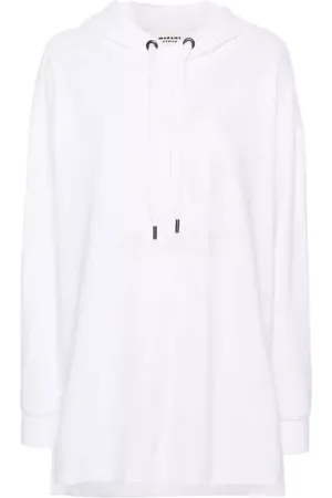 Marant Etoile White Shannon Logo-Printed Hoodie - Größe 36