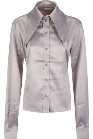 16Arlington Satin Maxi Collar Shirt - Größe 8