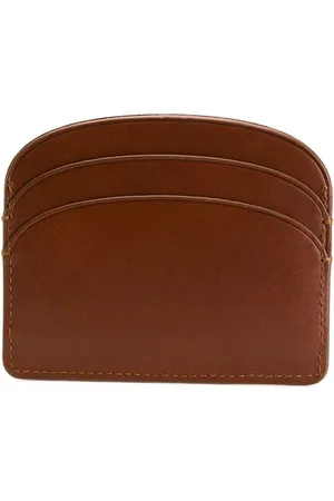 A.P.C. Portemonnaie - porte-cartes demi-lune brown - Gr. unisize - in - für Damen