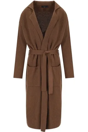Max Mara Kabul Brown Belted Cardigan - Größe XS