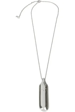 Courrèges Halskette - Brass Necklace With Flask - Gr. unisize - in Silber - für Damen