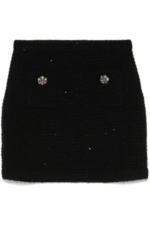 Self-Portrait Textured Knit Mini Skirt - Größe M