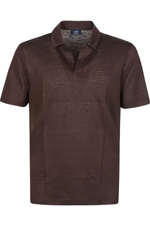 BARBA Short Sleeve Polo Shirt Brown - Größe 54