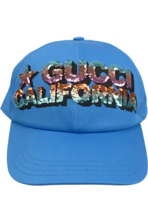 Gucci Caps & Mützen - Cappellino Azzurro con Paillettes - Gr. L - in - für Damen