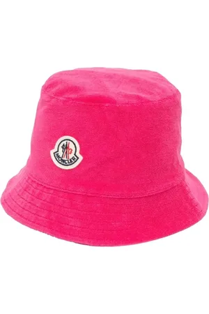 Moncler Caps & Mützen - Reversible Logo Patch Bucket Hat - Gr. S - in Gold - für Damen