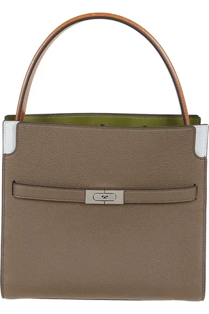 Tory Burch Hobo Bags - Lee Radziwill Pebbled Color-Block Small Double Bag - Gr. unisize - in - für Damen
