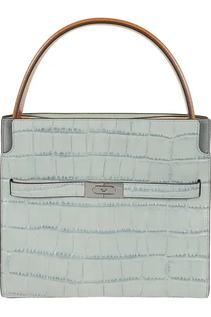Tory Burch Hobo Bags - Lee Radziwill Croc Embossed Small Double Bag - Gr. unisize - in - für Damen
