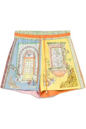 ALÉMAIS Multicoloured Colour-Blocked Monte Shorts - Größe 6