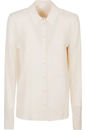 Patrizia Pepe Long Sleeve Shirt White - Größe 46