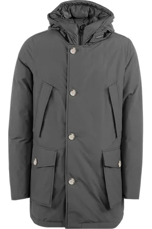 Woolrich Heren Polar Hoge Kraag Parka Grijs - Größe M