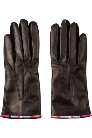 Paul Smith Handschuhe - Gants cuir Noir bord brode baya W1A 430GL J459 79 - Gr. M - in - für Damen