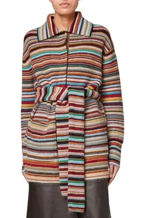Paul Smith Gilet long bayadu00E8re oversize Ceinture W1R 499 - Größe XS