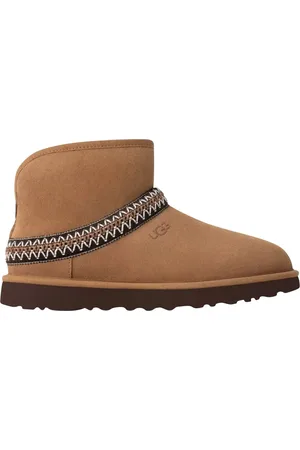 UGG Stiefel & Boots - Classic Mini Crescent Enkellaarzen Cognac 1158 - Gr. 36 (EU) - in - für Damen