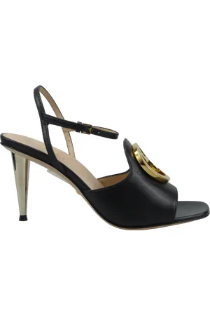 Gucci Sandalen - Sandalo con tacco Blondie nero - Gr. 35 (EU) - in - für Damen
