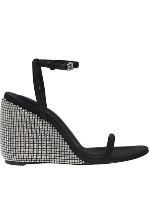 Alexander Wang Sandalen - Dahlia 95 Crystal Wedge Sandals Black - Gr. 36 (EU) - in - für Damen