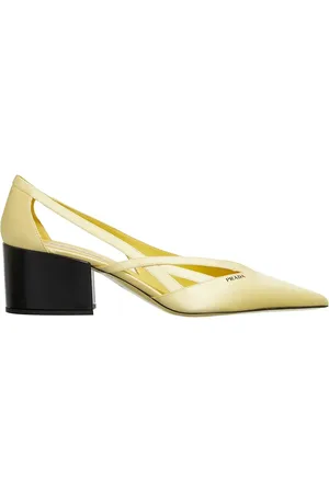 Prada Hohe Schuhe - Satin Pumps With Cut Out - Gr. 37 (EU) - in - für Damen