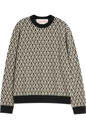 VALENTINO GARAVANI Jacquard Round Neck Sweater - Größe L