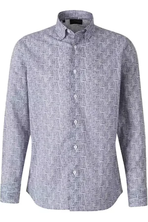 BRIONI Printed Cotton Shirt - Größe L