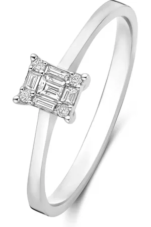 Isabel Bernard Ring - De la Paix Maxime 585 Weißgold Ring - Gr. 50 - in Weiß - für Damen