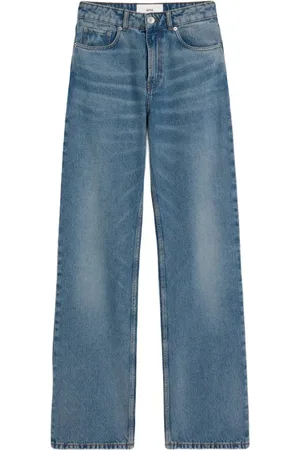 Ami Wide-Legged Pants With Whiskering Detail - Größe 29